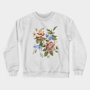 Rustic Wildflowers Bouquet Crewneck Sweatshirt